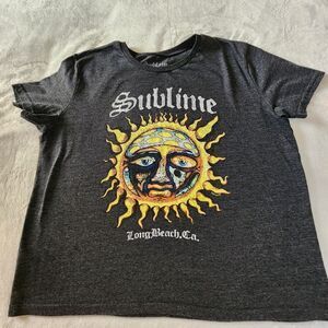 Sublime Sun Graphic On Heathered Gray Tshirt Size XL